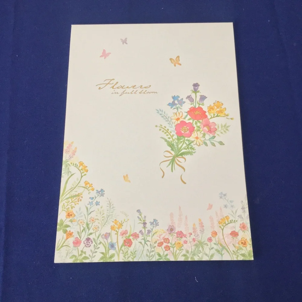 Floral Stationery Set with Sharpie Markers